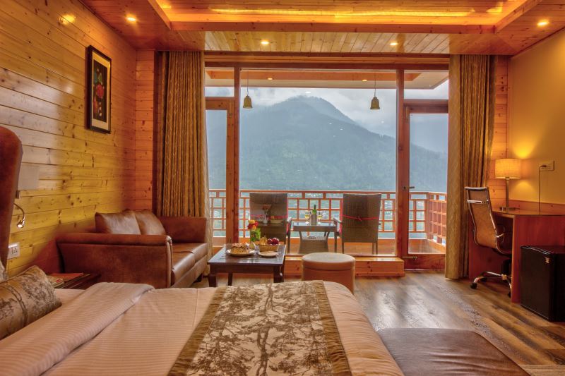 honeymoon villa - best room for honeymoon in manali